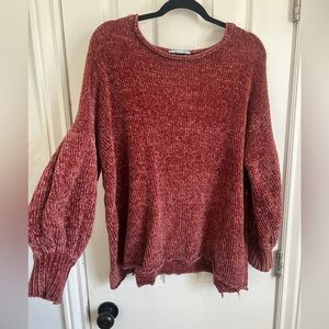 Bubble sleeve sweater